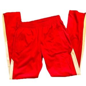 Augusta Sportswear Lifeguard Track Pants XS Red White Drawstring Elastic‎ Waist